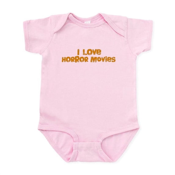 CafePress - I Love Horror Movies Infant Bodysuit - Baby Light Bodysuit, Size Newborn - 24 Months