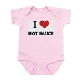 thumbnail image 1 of CafePress - I Love Hot Sauce Infant Creeper - Baby Light Bodysuit, Size Newborn - 24 Months, 1 of 4