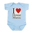 thumbnail image 1 of CafePress - I_Love_House Body Suit - Baby Light Bodysuit, Size Newborn - 24 Months, 1 of 4