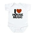 thumbnail image 1 of CafePress - I Love House Music Infant Bodysuit - Baby Light Bodysuit, Size Newborn - 24 Months, 1 of 4