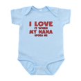 thumbnail image 1 of CafePress - I Love It When My Nana Spoils Me Body Suit - Baby Light Bodysuit, 1 of 4