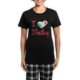 thumbnail image 1 of CafePress - I Love Italy Women's Dark Pajamas - Women's Short Sleeve Print T-Shirt and Pants Dark Cotton Pajama Set, 1 of 7
