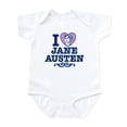 thumbnail image 1 of CafePress - I Love Jane Austen Infant Bodysuit - Baby Light Bodysuit, Size Newborn - 24 Months, 1 of 4