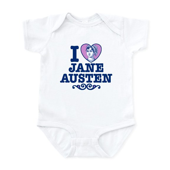 CafePress - I Love Jane Austen Infant Bodysuit - Baby Light Bodysuit, Size Newborn - 24 Months