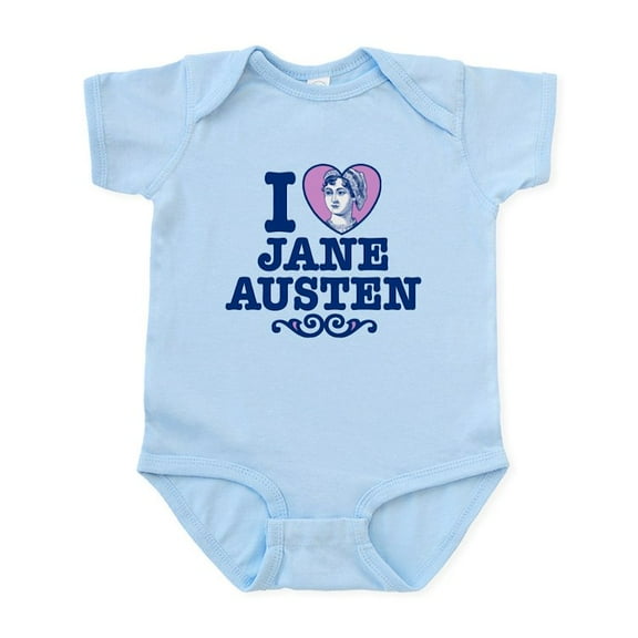 CafePress - I Love Jane Austen Infant Bodysuit - Baby Light Bodysuit, Size Newborn - 24 Months