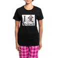 thumbnail image 1 of CafePress - I Love Japanese Anime Pajamas - Women's Short Sleeve Print T-Shirt and Pants Dark Cotton Pajama Set, 1 of 7