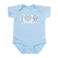 thumbnail image 1 of CafePress - I Love Jellyfish Infant Bodysuit - Baby Light Bodysuit, Size Newborn - 24 Months, 1 of 4
