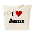 thumbnail image 1 of CafePress - I Love Jesus Tote Bag - Unisex Canvas Tote Bag, Beige, 1-Piece, 1 of 7