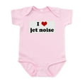 thumbnail image 1 of CafePress - I Love Jet Noise Infant Bodysuit - Baby Light Bodysuit, Size Newborn - 24 Months, 1 of 4
