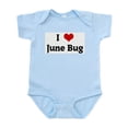 thumbnail image 1 of CafePress - I Love June Bug Infant Bodysuit - Baby Light Bodysuit, Size Newborn - 24 Months, 1 of 4