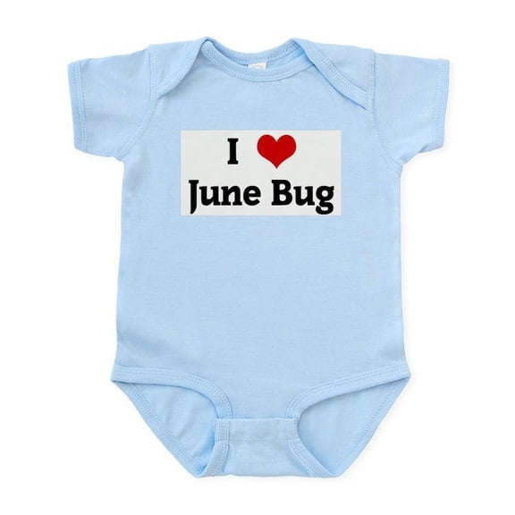 CafePress - I Love June Bug Infant Bodysuit - Baby Light Bodysuit, Size Newborn - 24 Months