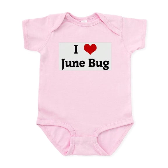 CafePress - I Love June Bug Infant Bodysuit - Baby Light Bodysuit, Size Newborn - 24 Months