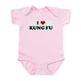 thumbnail image 1 of CafePress - I Love KUNG FU Infant Bodysuit - Baby Light Bodysuit, Size Newborn - 24 Months, 1 of 4