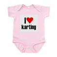 thumbnail image 1 of CafePress - I Love Karting Infant Bodysuit - Baby Light Bodysuit, Size Newborn - 24 Months, 1 of 4