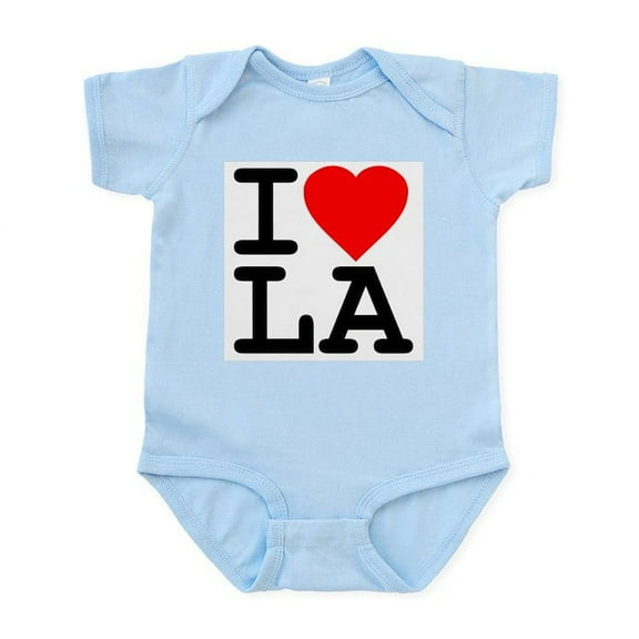 CafePress - I Love LA Infant Bodysuit - Baby Light Bodysuit, Size Newborn - 24 Months