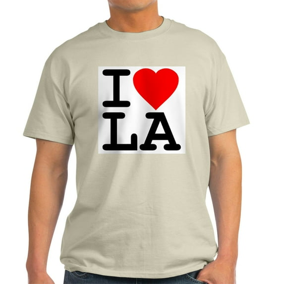 CafePress - I Love LA Light T Shirt - Men's Classic Graphic T-Shirt