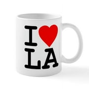 CafePress - I Love LA Mug - 11 oz Ceramic Mug - Novelty Coffee Tea Cup