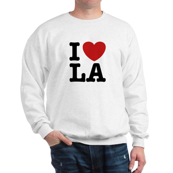 CafePress - I Love LA Sweatshirt - Crew Neck Sweatshirt