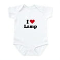 thumbnail image 1 of CafePress - I Love Lamp Infant Bodysuit - Baby Light Bodysuit, Size Newborn - 24 Months, 1 of 4