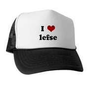 CafePress - I Love Lefse - Trucker Hat - Polyester Foam Front and Nylon Mesh Weave Back