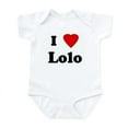 thumbnail image 1 of CafePress - I Love Lolo Infant Bodysuit - Baby Light Bodysuit, Size Newborn - 24 Months, 1 of 4