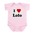 thumbnail image 1 of CafePress - I Love Lolo Infant Bodysuit - Baby Light Bodysuit, Size Newborn - 24 Months, 1 of 4