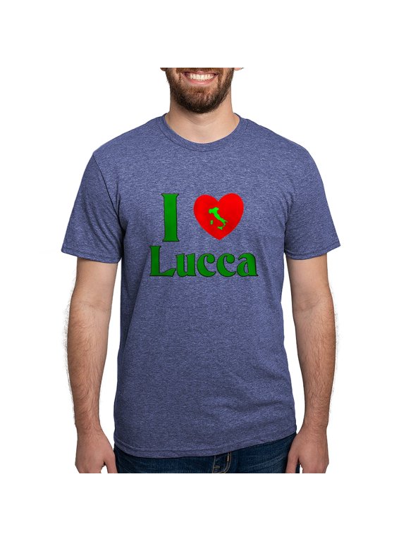 - I Love Lucca Italy Men's Deluxe T Shirt - Mens Tri-blend T-Shirt