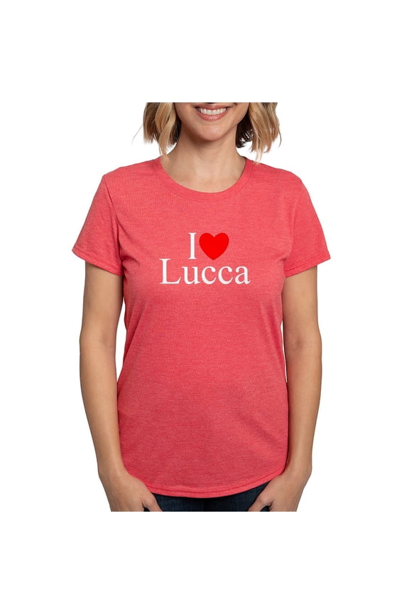 - I Love Lucca Women's Deluxe T Shirt - Womens Tri-blend T-Shirt