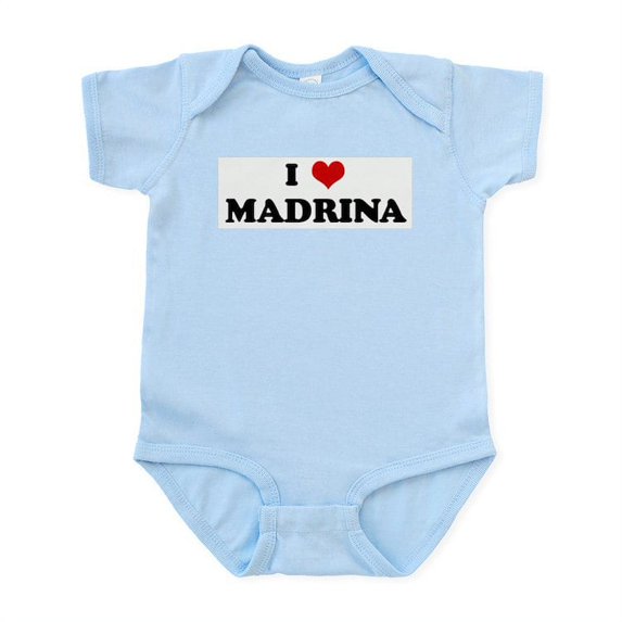 CafePress - I Love MADRINA Infant Bodysuit - Baby Light Bodysuit, Size Newborn - 24 Months