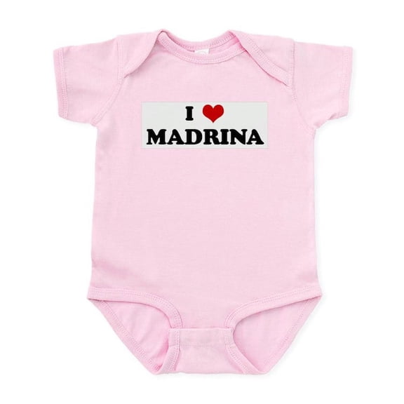 CafePress - I Love MADRINA Infant Bodysuit - Baby Light Bodysuit, Size Newborn - 24 Months