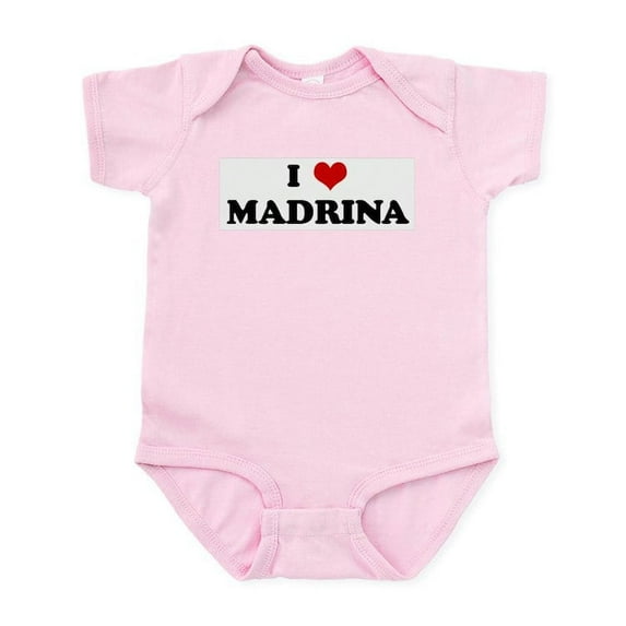 CafePress - I Love MADRINA Infant Bodysuit - Baby Light Bodysuit, Size Newborn - 24 Months