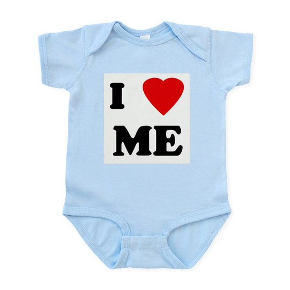 CafePress - I Love ME Infant Bodysuit - Baby Light Bodysuit, Size Newborn - 24 Months