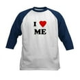 thumbnail image 1 of CafePress - I Love ME Kids Baseball Jersey - Kids Cotton Baseball Jersey, 3/4 Sleeve Shirt, 1 of 4