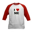 thumbnail image 1 of CafePress - I Love ME Kids Baseball Jersey - Kids Cotton Baseball Jersey, 3/4 Sleeve Shirt, 1 of 4
