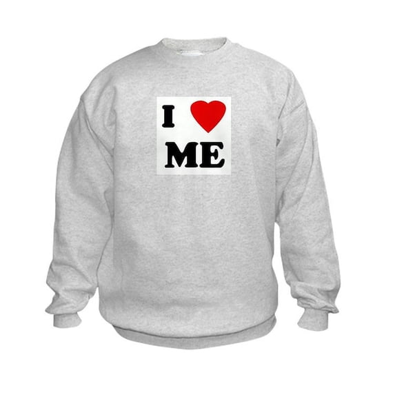 CafePress - I Love ME Kids Sweatshirt - Kids Sweatshirt, Youth Crew Neck Sweatshirt
