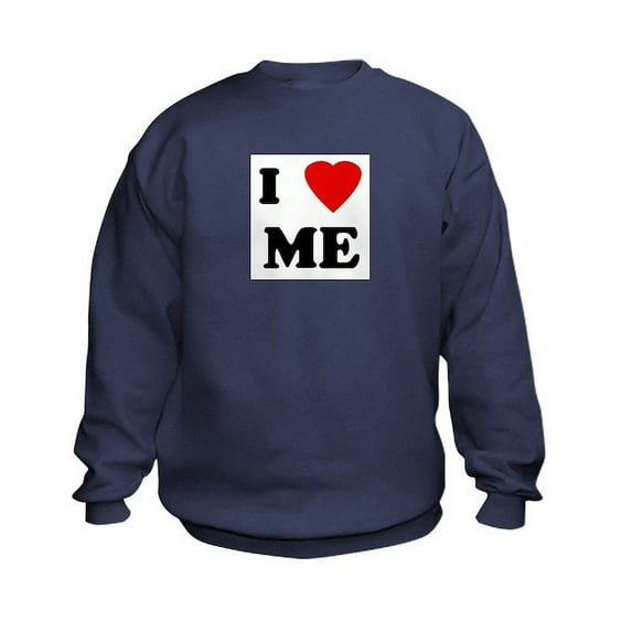 CafePress - I Love ME Kids Sweatshirt - Kids Sweatshirt, Youth Crew Neck Sweatshirt