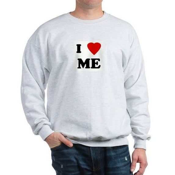 CafePress - I Love ME Sweatshirt - Crew Neck Sweatshirt