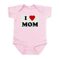 thumbnail image 1 of CafePress - I Love MOM Infant Bodysuit - Baby Light Bodysuit, Size Newborn - 24 Months, 1 of 4