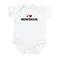 thumbnail image 1 of CafePress - I Love MONTAUK Infant Bodysuit - Baby Light Bodysuit, Size Newborn - 24 Months, 1 of 4