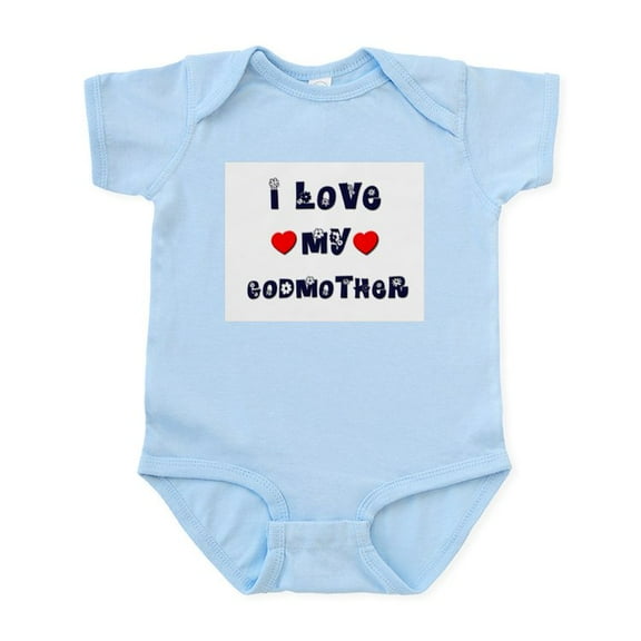 CafePress - I Love MY GODMOTHER Infant Bodysuit - Baby Light Bodysuit