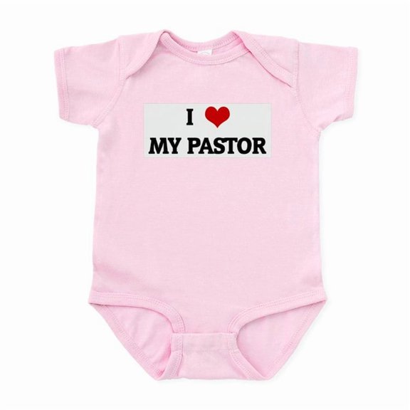 CafePress - I Love MY PASTOR Infant Bodysuit - Baby Light Bodysuit, Size Newborn - 24 Months