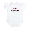 thumbnail image 1 of CafePress - I Love Ma & Pa Infant Bodysuit - Baby Light Bodysuit, Size Newborn - 24 Months, 1 of 4