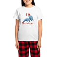 thumbnail image 1 of CafePress - I Love Manatees Women's Light Pajamas - Women's Short Sleeve Print T-Shirt and Pants Light Cotton Pajama Set, 1 of 7