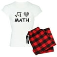 thumbnail image 1 of CafePress - I Love Math Women's Light Pajamas - Women's Short Sleeve Print T-Shirt and Pants Light Cotton Pajama Set, 1 of 7