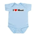 thumbnail image 1 of CafePress - I Love Meat Infant Creeper - Baby Light Bodysuit, Size Newborn - 24 Months, 1 of 4