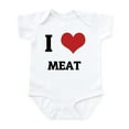 thumbnail image 1 of CafePress - I Love Meat Infant Creeper - Baby Light Bodysuit, Size Newborn - 24 Months, 1 of 4