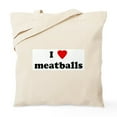 thumbnail image 1 of CafePress - I Love Meatballs Tote Bag - Unisex Canvas Tote Bag, Beige, 1-Piece, 1 of 6