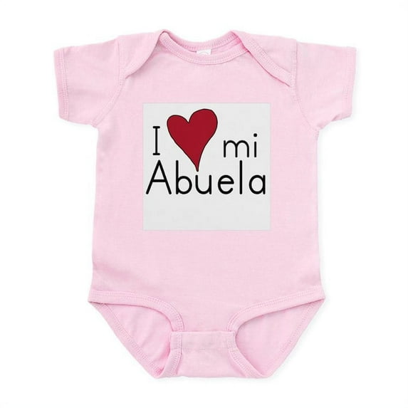 CafePress - I Love Mi Abuela Infant Creeper - Baby Light Bodysuit, Size Newborn - 24 Months