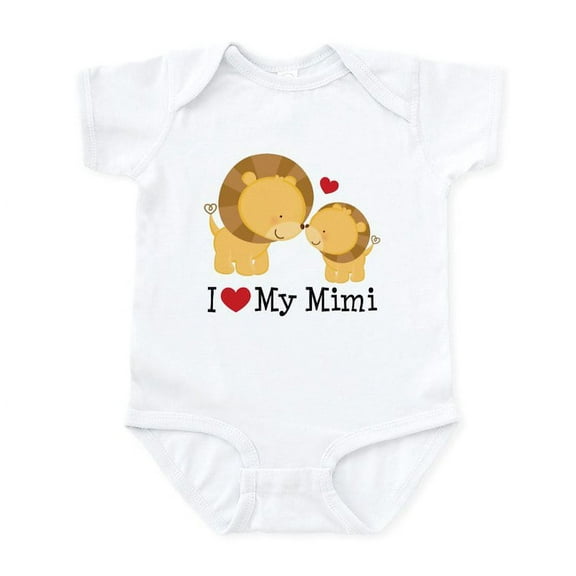 CafePress - I Love Mimi Infant Bodysuit - Baby Light Bodysuit, Size Newborn - 24 Months