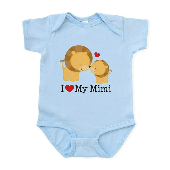 CafePress - I Love Mimi Infant Bodysuit - Baby Light Bodysuit, Size Newborn - 24 Months